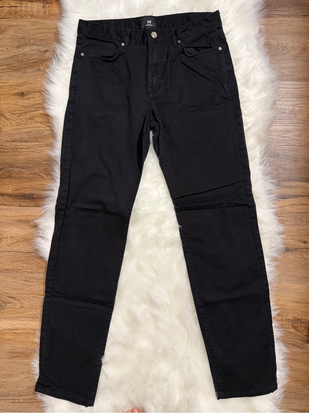 H&M Black Slim Fit Chino Pants Size 30